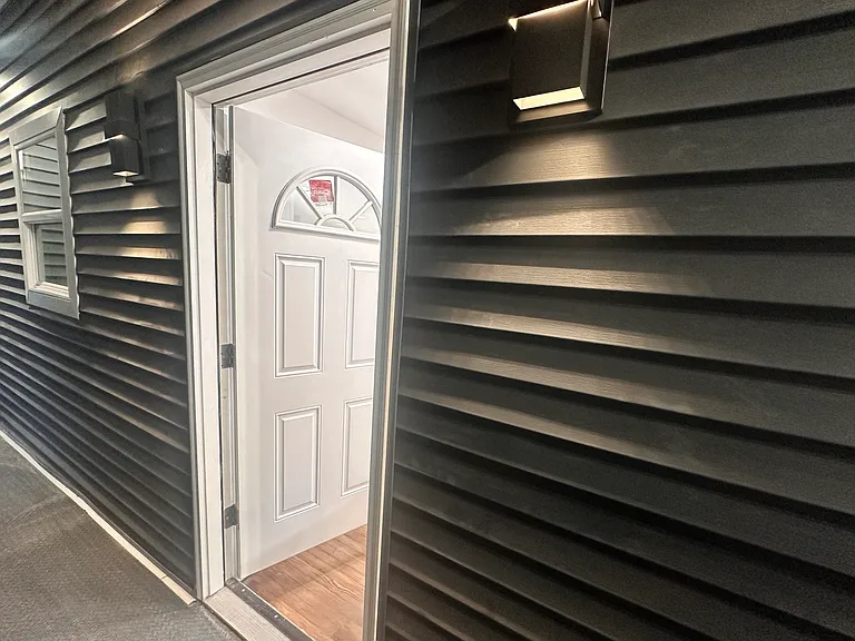 Rear access with private connecting walkway.