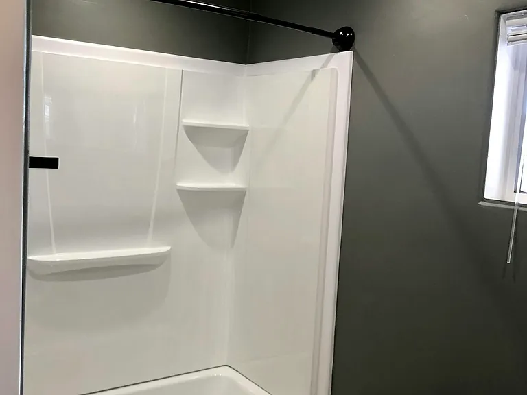 Bathroom with shower and tub
