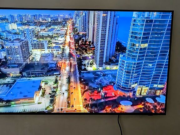 wall mounted Samsung Smart TV