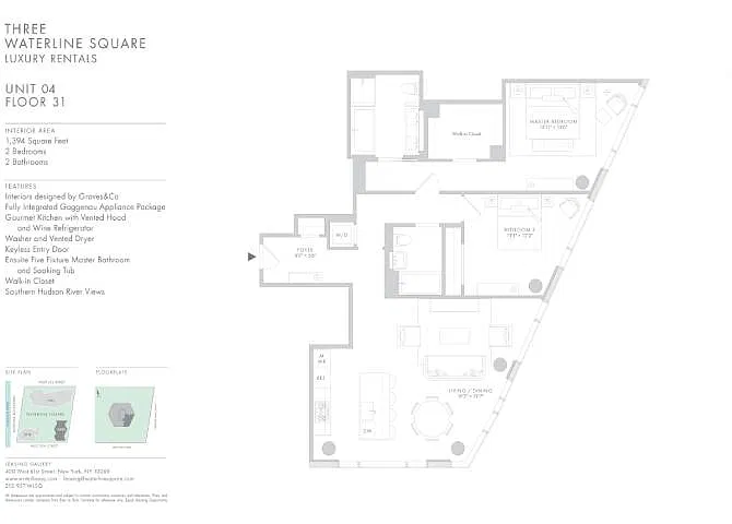 Floor plan Waterline 3 UL: B4c