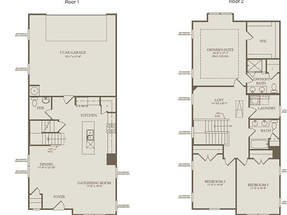 Floor Plan Level 1 and 2