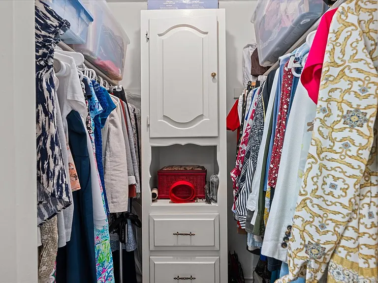 built-ins in closet