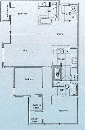 Floor plan Three Bedroom