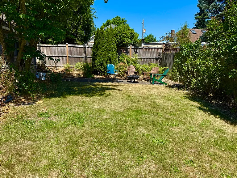 backyard view from house