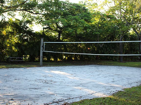 Sand volleyball court 