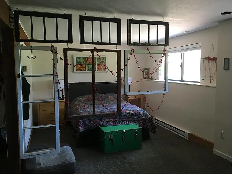 Garden-level bedroom