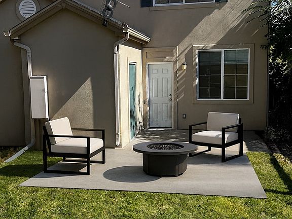 Fenced Back Yard - Digitally Staged