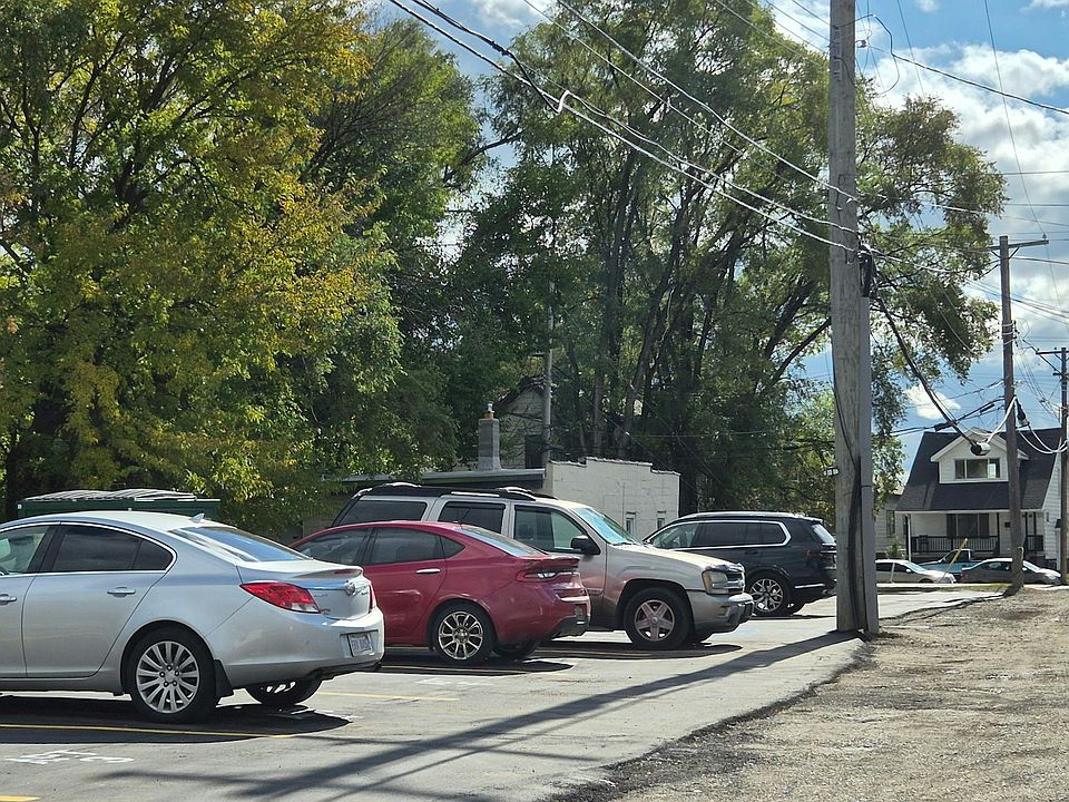 Newly redone parking lot