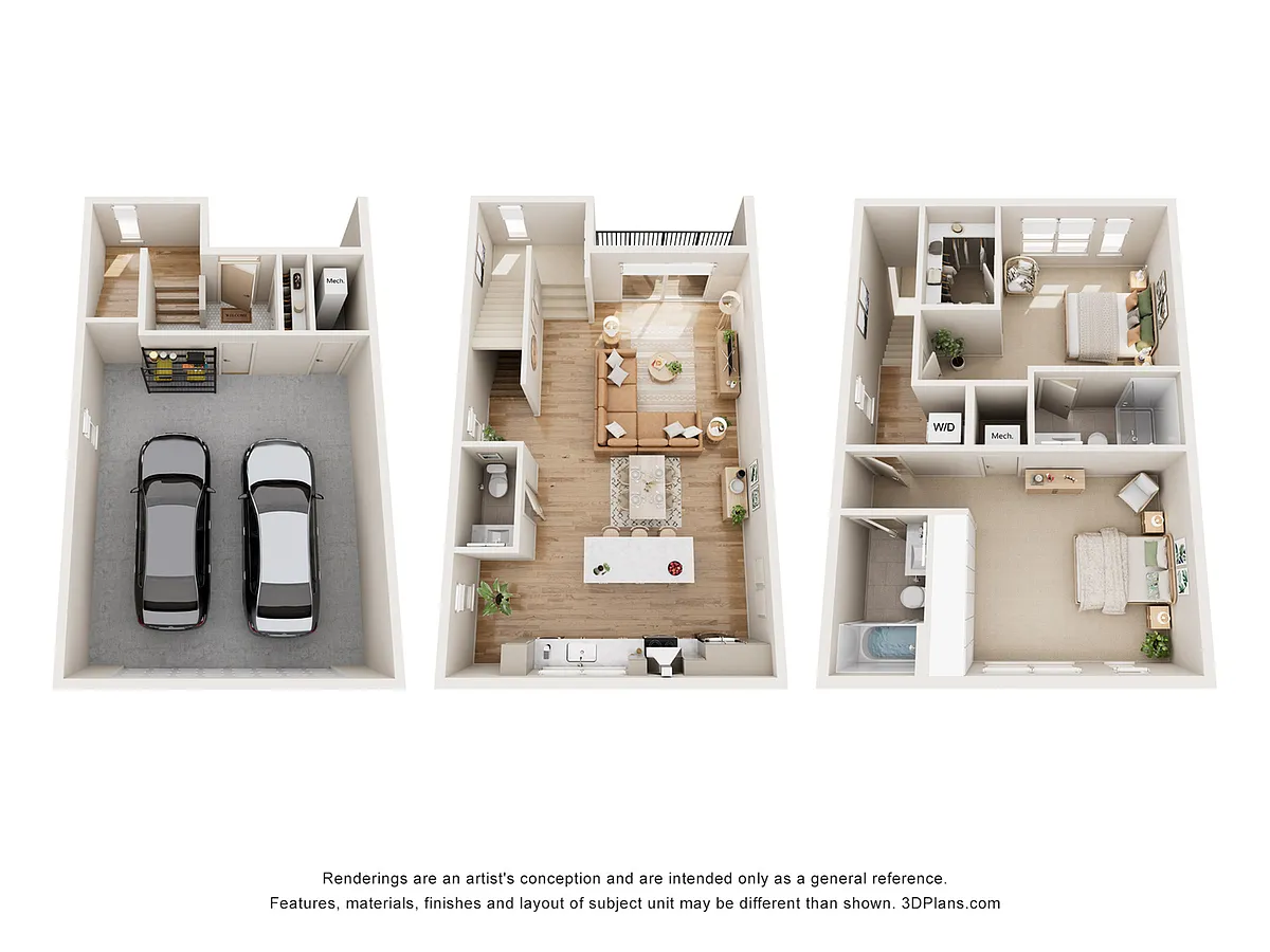 Floor plan Fern Townhome