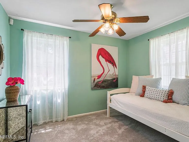 Guest bedroom #1. Located in front of the house. Large closet.