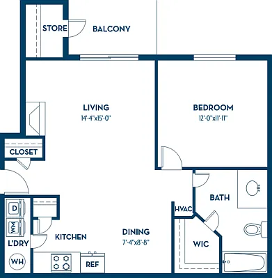 1 Bedroom | 1 Bath | 692 SF 1 Bedroom | 1 Bath | 692 SF