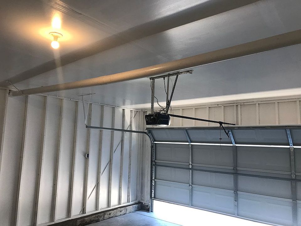 White paint in garage