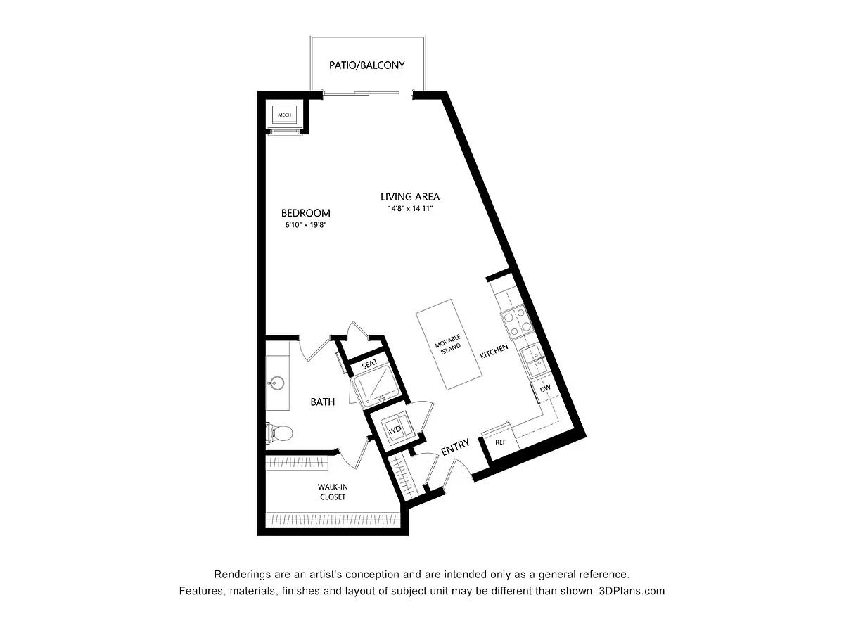 Floor plan Studio