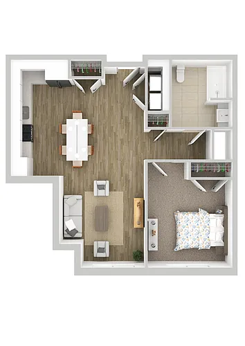 Floor plan 1B