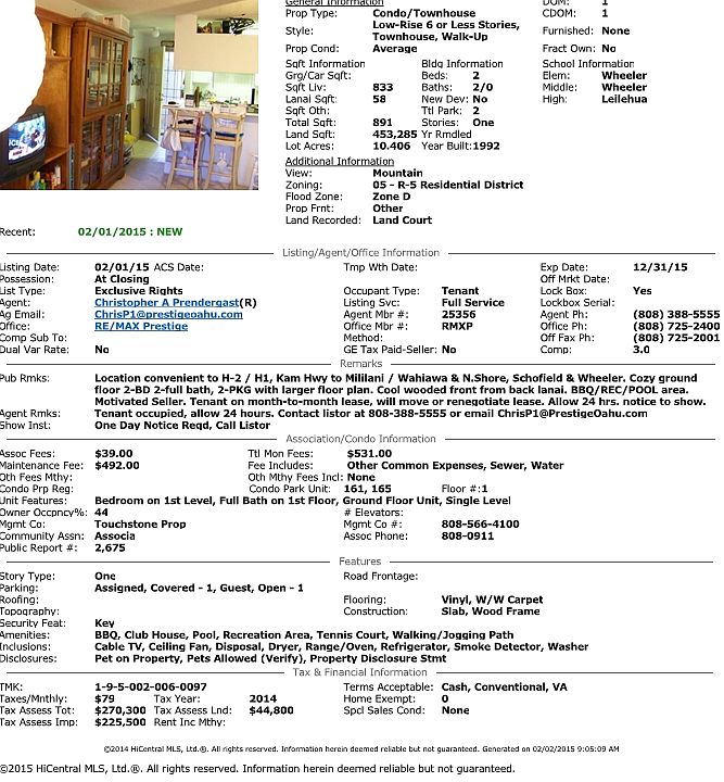 1st image of 95-510 Wikao St APT H103