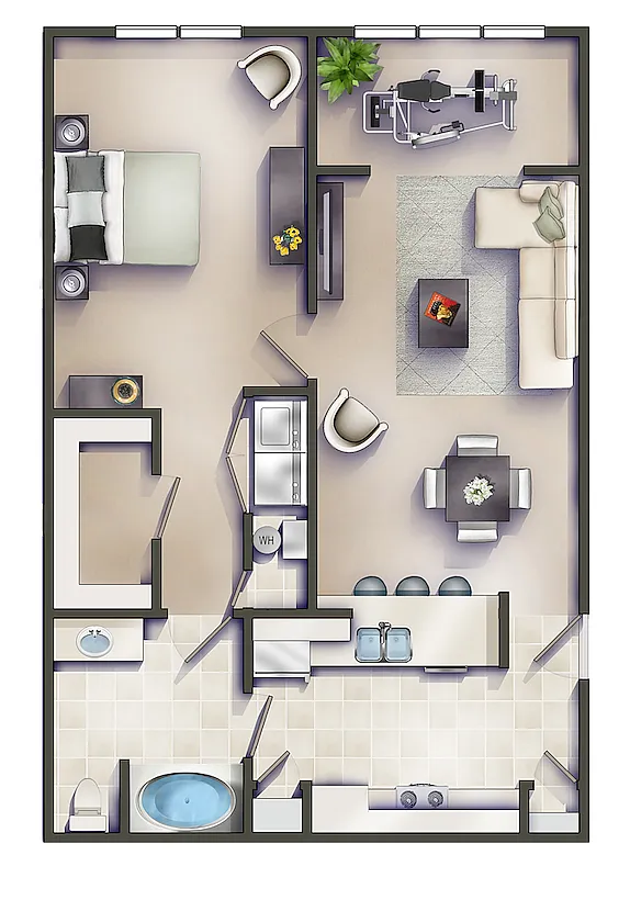 Floor plan The Currituck Patio