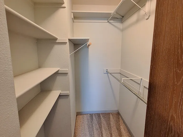 Primary bed walk-in closet