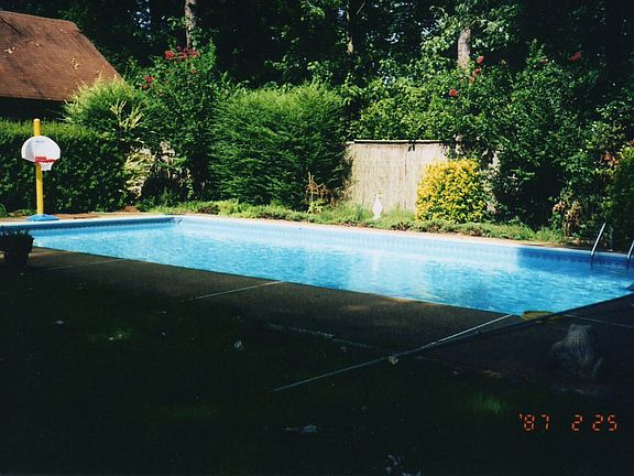 very private back yard