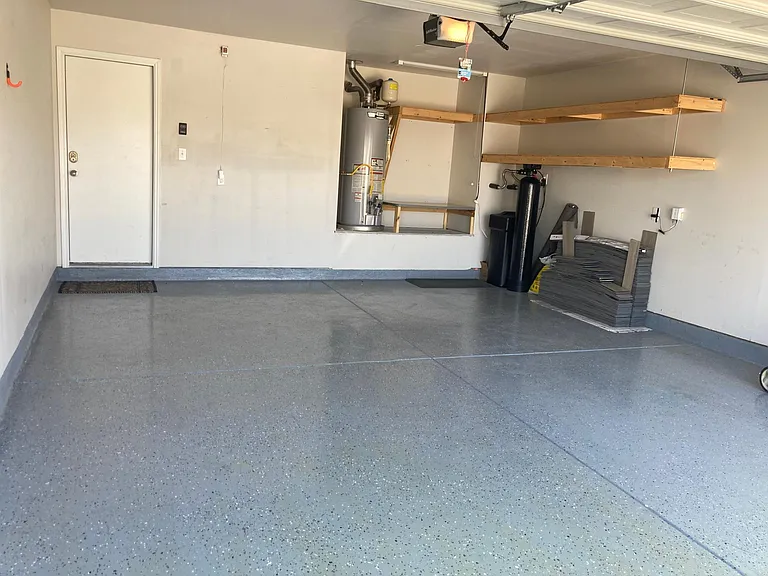 Epoxy floor in garage