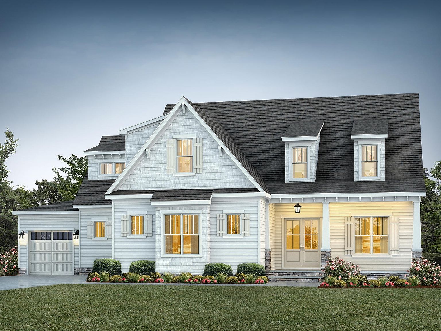 Brassfield Craftsman Plan, Bronze Leaf at Croasdaile Farm, Durham, NC ...