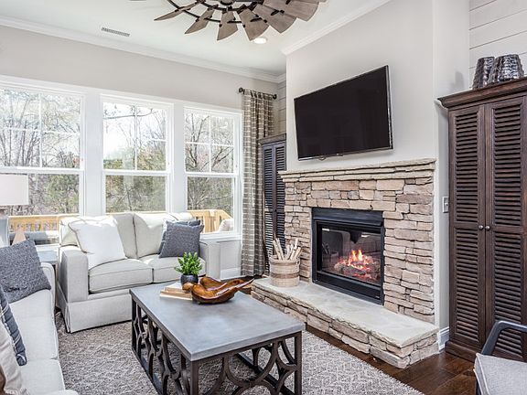 Relax by the fireplace