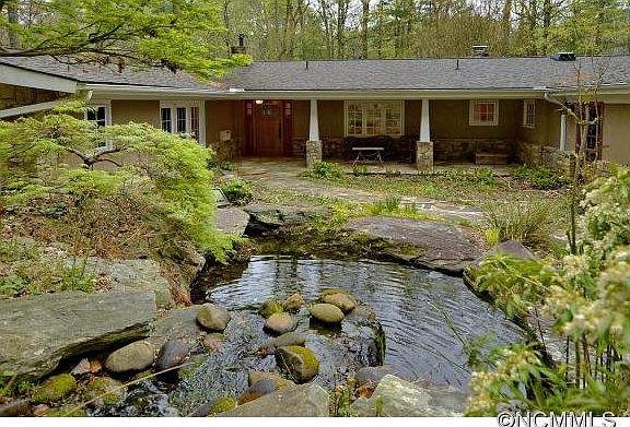 Top of pond toward front