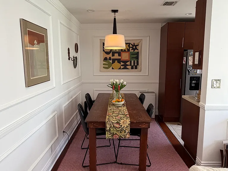 Dining area off living room and kitchen