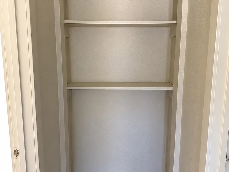 Hallway Shelves.