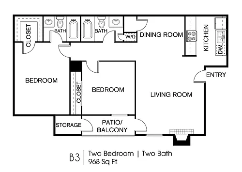 Floor plan B3