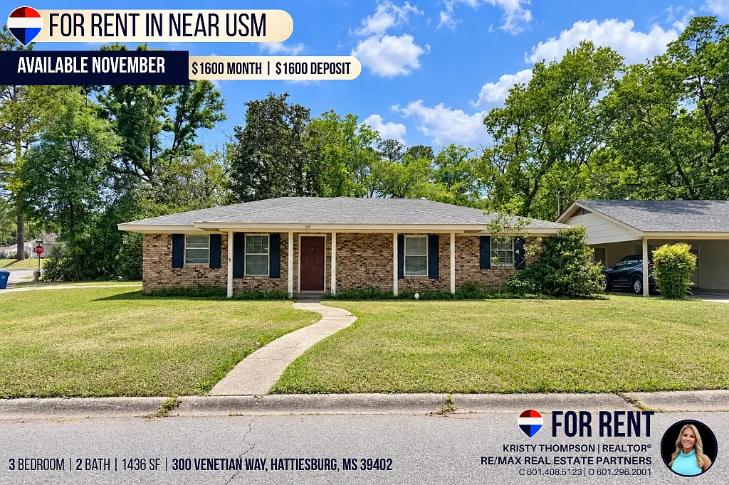 3 Bed | 2 Bath Home for Rent Near USM! Avail Nov — Photo 1