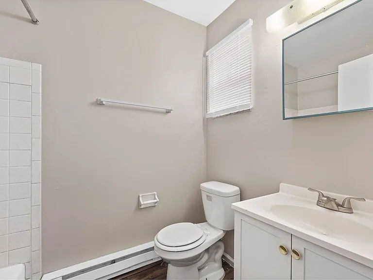 spacious bathroom with added storages