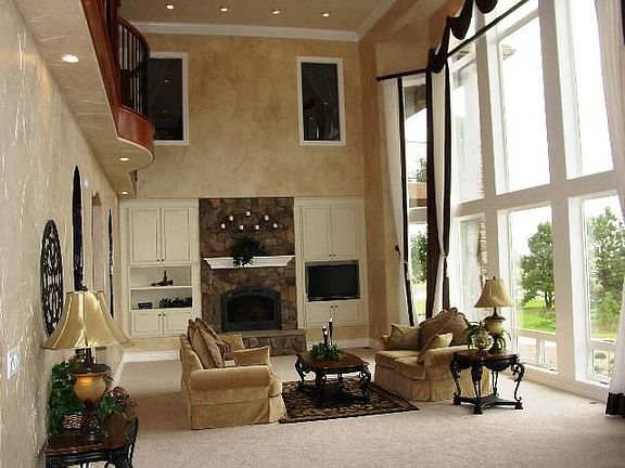 Large Living room with wall of windows