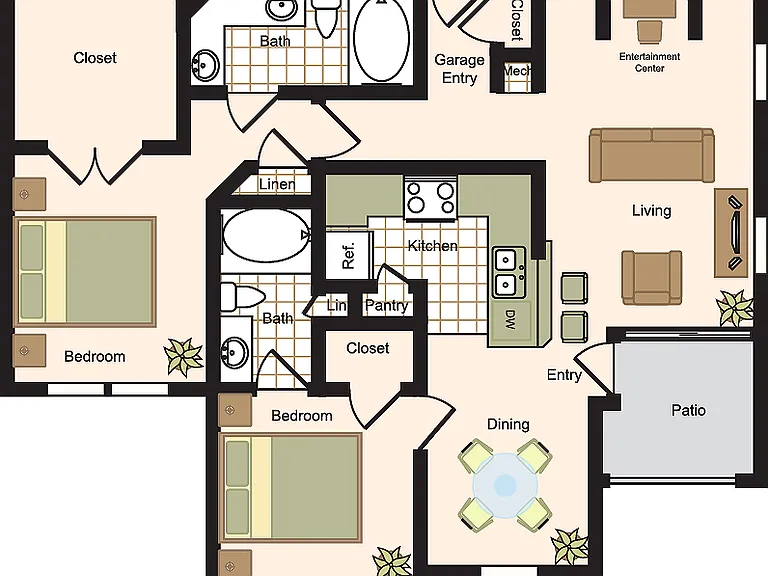 F | 2x2 | 1124 sq ft F | 2x2 | 1124 sq ft