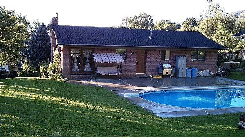 Pool in Backyard