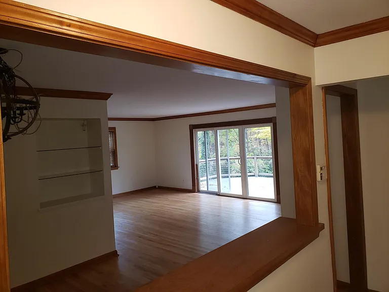 View of Living Room from Front Entryway
