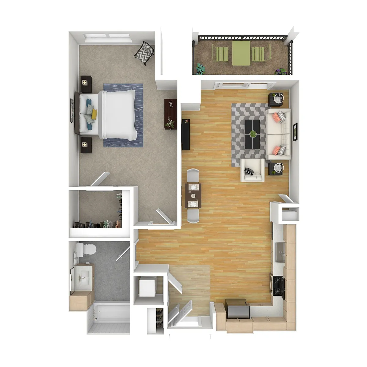 Floor plan 1E