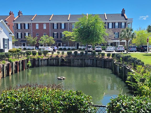 Fountain directly across from townhome