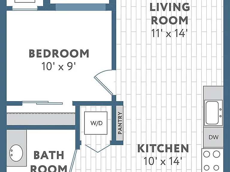 Floor Plan A1 | 22 Slate | Apartments in Madison, WI Floor Plan A1 | 22 Slate | Apartments in Madison, WI