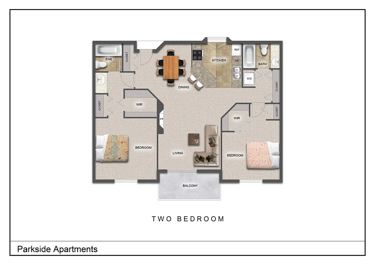 Floor plan 2 Bedroom