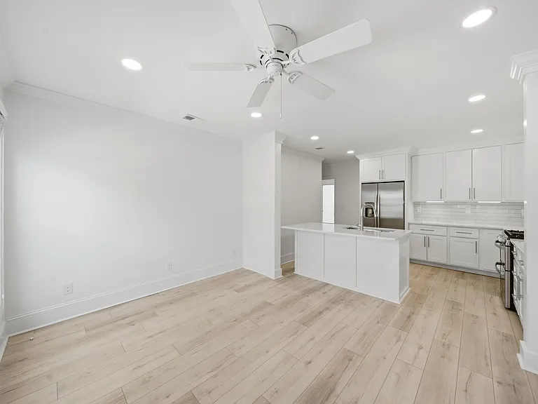 living space in kitchen