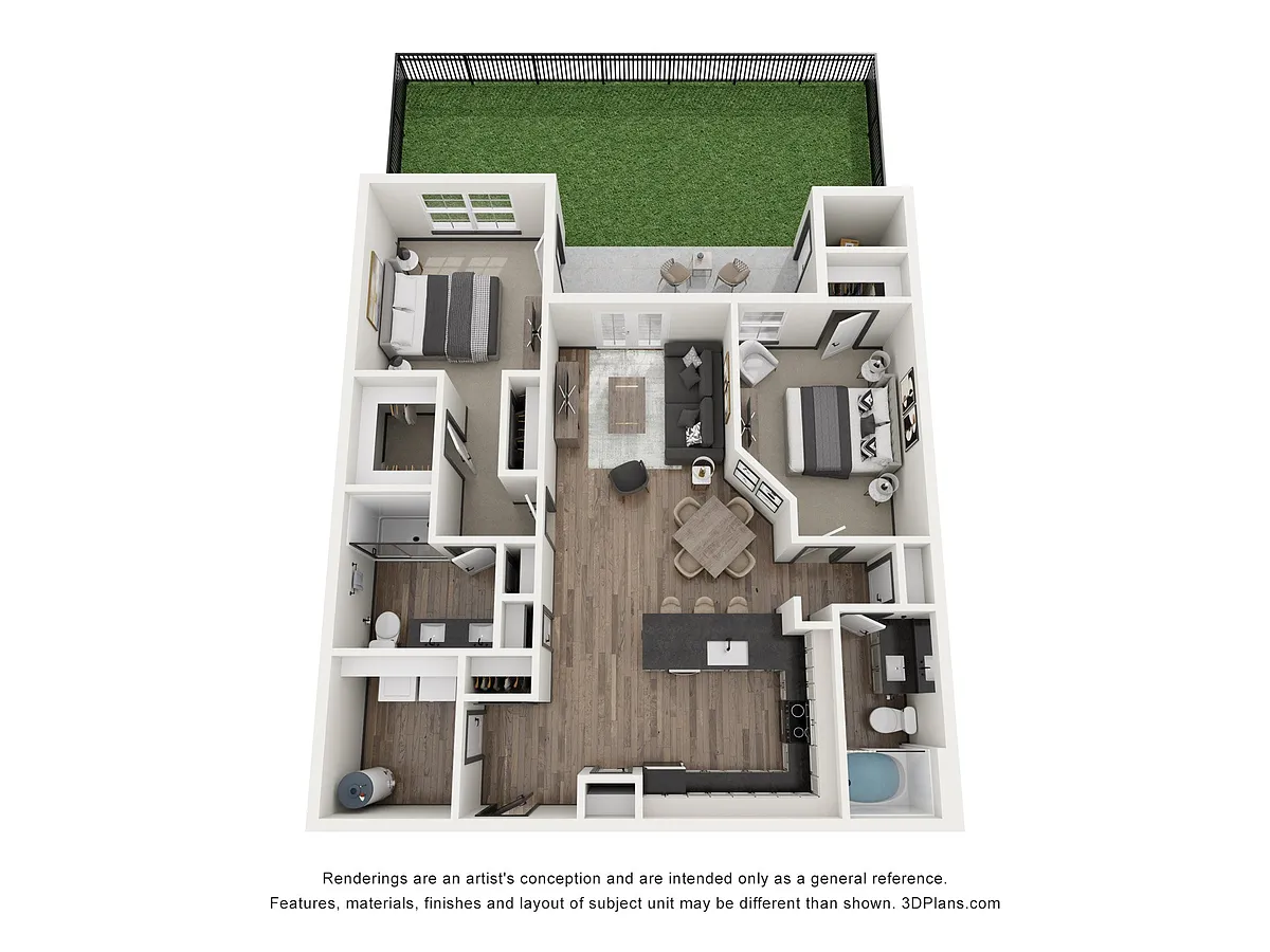 Floor plan Osprey with Turf Yard