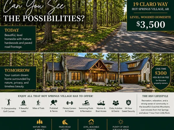 19 Claro Way, Hot Springs Village, AR 71909
