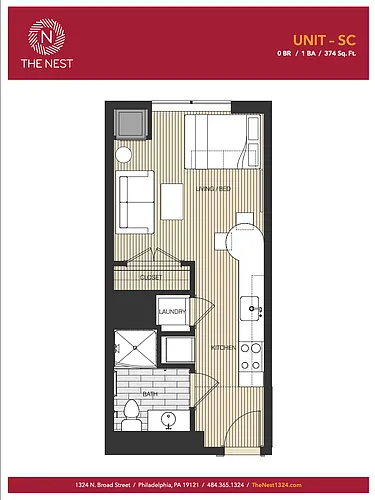 Floor plan Studio C