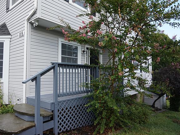 front entrance and side yard.