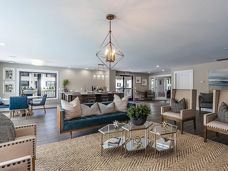 Clubroom at The Colony at the Oaks Apartments