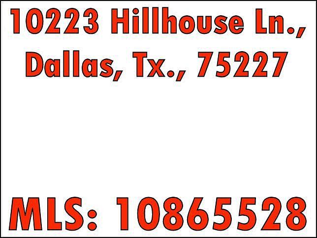 10223 Hillhouse - MLS: 10865528