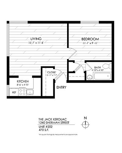 Floor plan 1 Bedroom