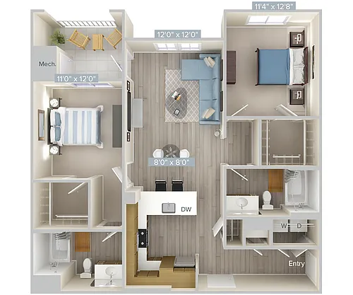 Floor plan B2-1130-1-Gar