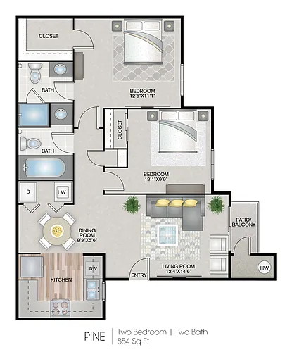 Floor plan Pine Premium Granite Plus