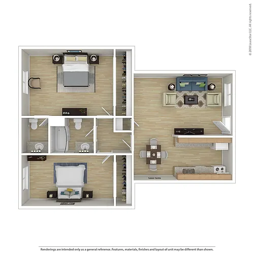 Floor plan Medium 2 bedroom